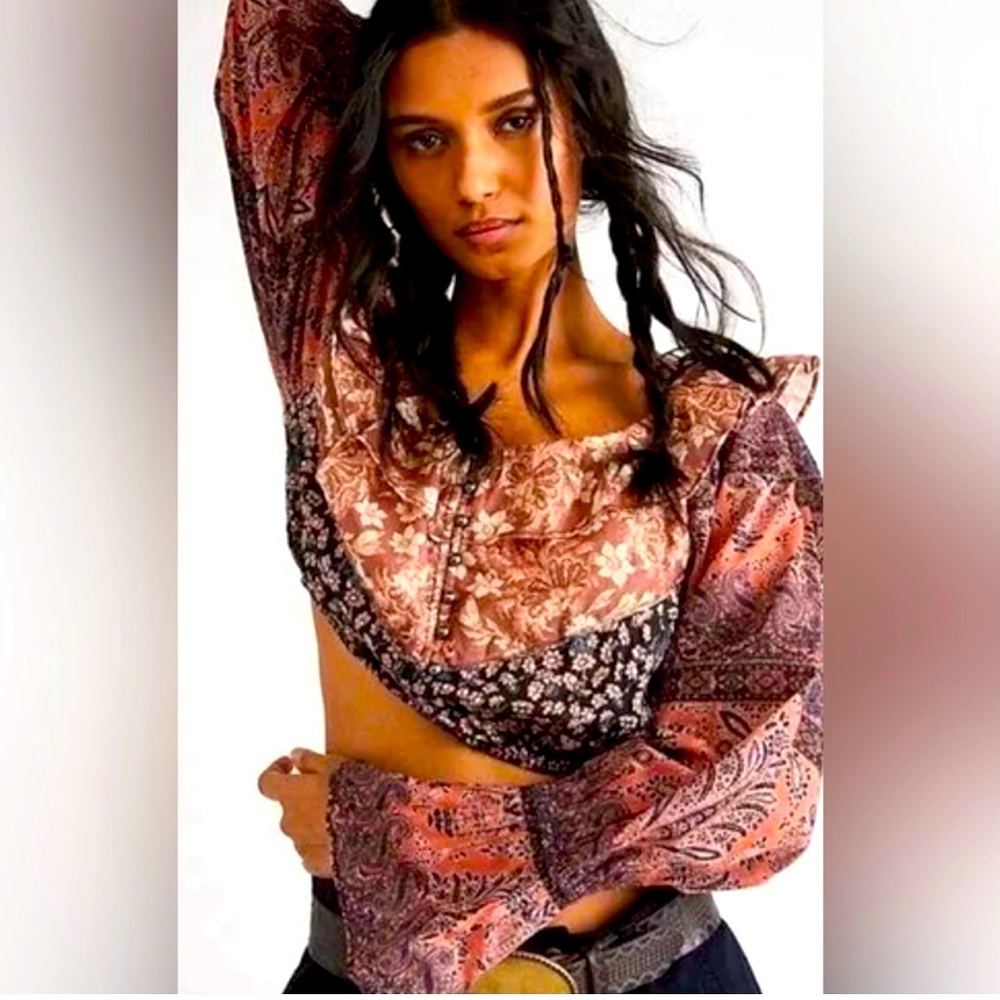 NWOT ~ Free People Memphis Canyon Top - Picture 2 of 3